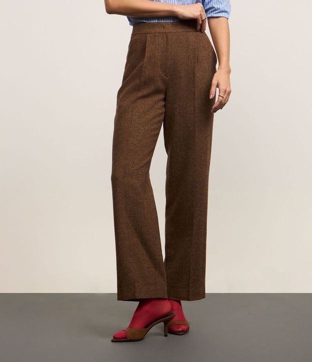 Pantalón Recto en Polivelour Calientita con Cintura Sastre 7