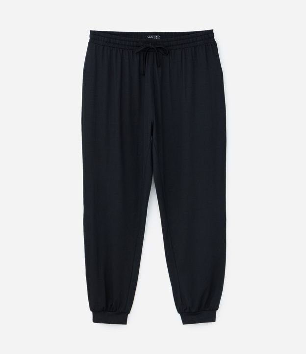 Pantalón de Pijama con Elastano y Bajo Ajustada