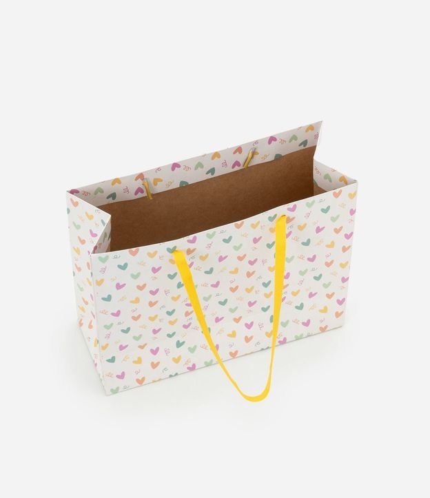 Embalaje de Regalo con Estampa de Corazones Coloridos y Asa 2