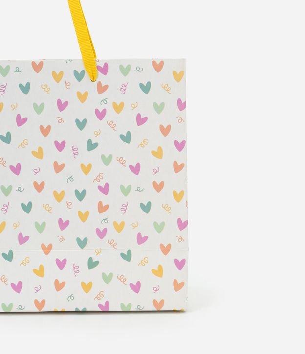 Embalaje de Regalo con Estampa de Corazones Coloridos y Asa 3