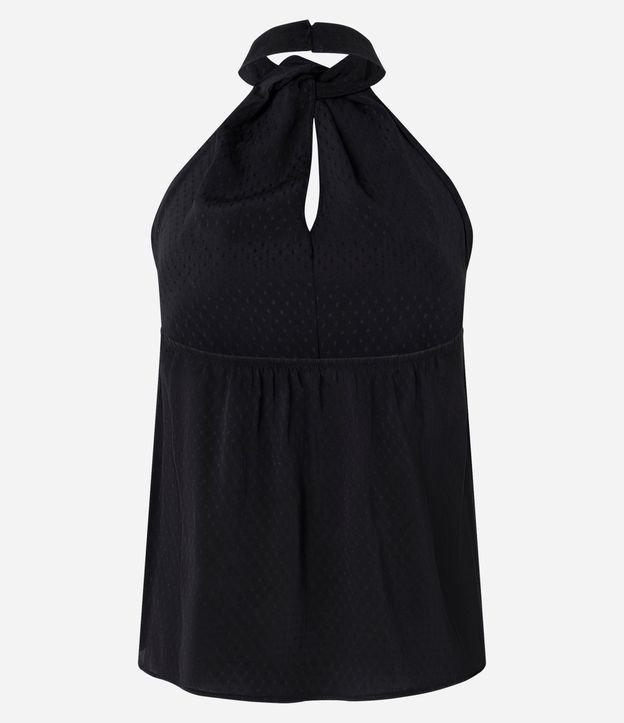 Blusa Frente Única en Chiffon con Cuello Halter 8