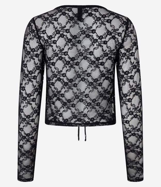 Blusa en Encaje con Lacitos Delanteros 8