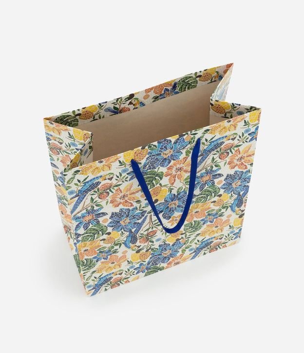 Bolsa Mediana en Papel con Estampa Sardinia Floral 4