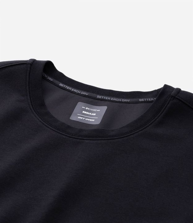 Buzo Deportivo con Cuello Redondo y Etiqueta Aplicada 10