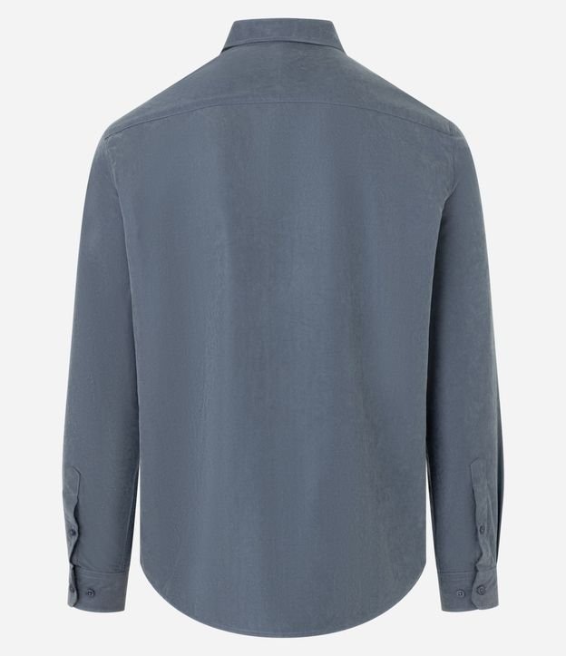 Camisa Regular en Sarga con Abotonado 6