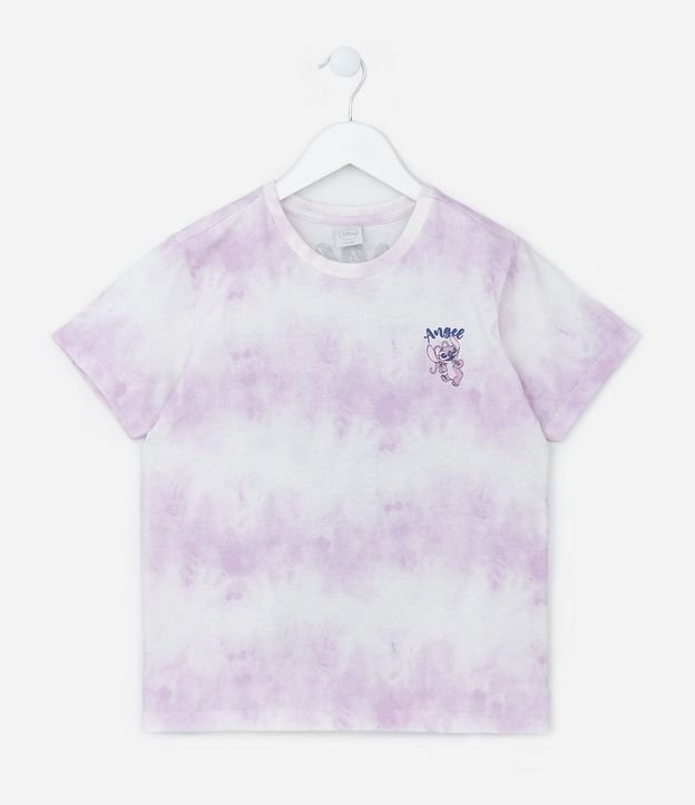 Remera Infantil con Estampa Tie Dye y Angel - Talle 5 a 14 años 2