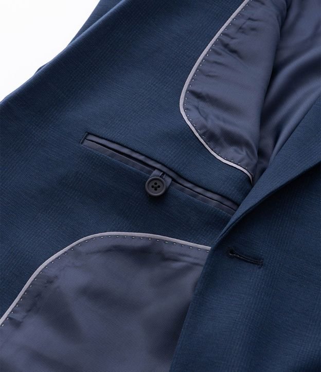 Saco de Traje Slim en Poliviscose con Textura Acanalada Leve 11