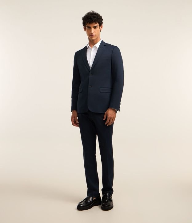 Saco de Traje Slim en Poliviscose con Textura Acanalada Leve 3