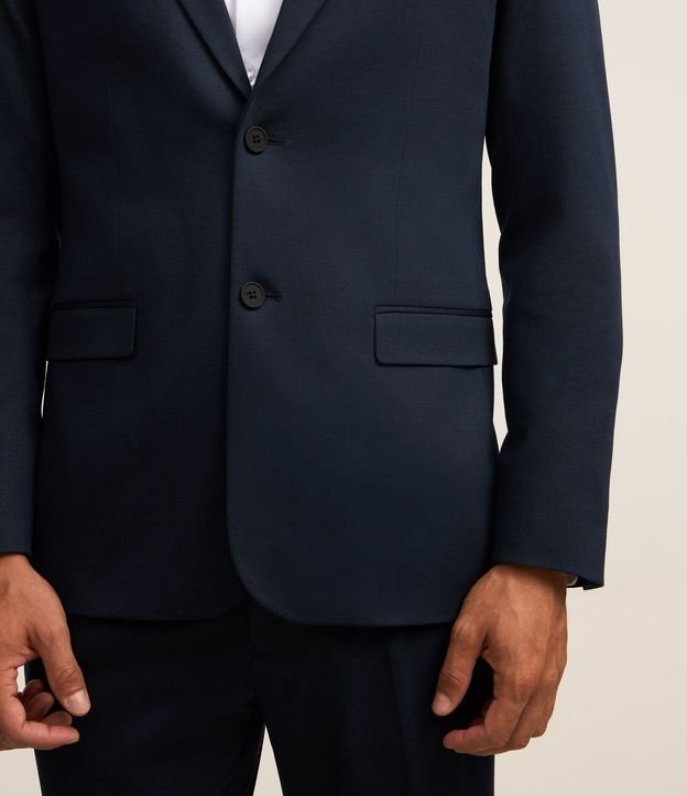 Saco de Traje Slim en Poliviscose con Textura Acanalada Leve 4