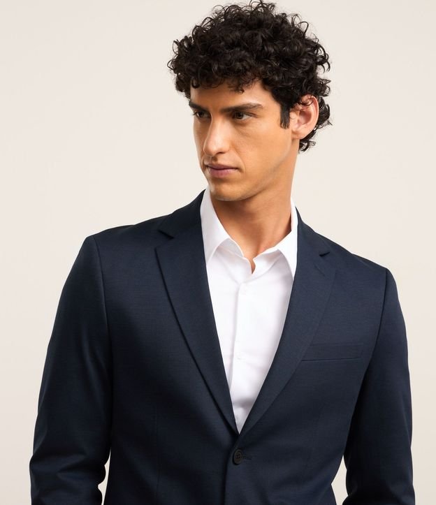 Saco de Traje Slim en Poliviscose con Textura Acanalada Leve 5