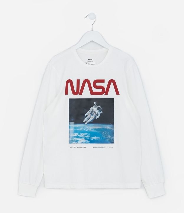Remera Infantil con Estampa NASA - Talle 7 a 14 años