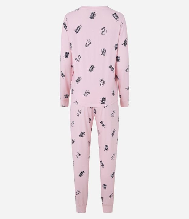 Pijama Largo con Estampa de Gatitos 5