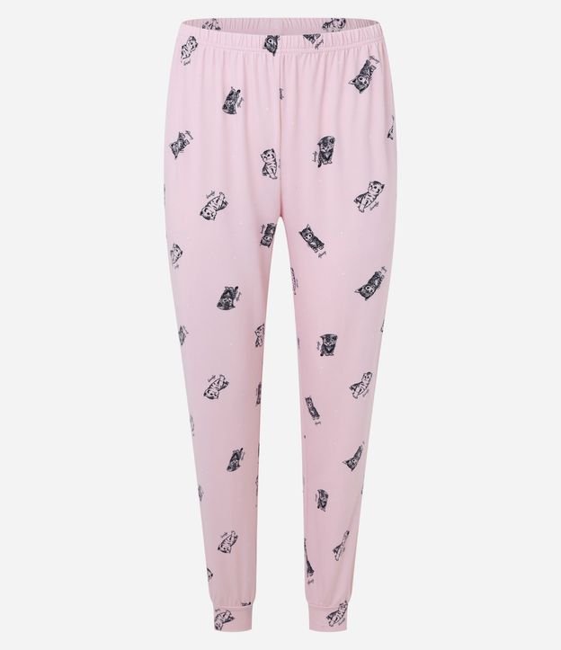 Pijama Largo con Estampa de Gatitos 6