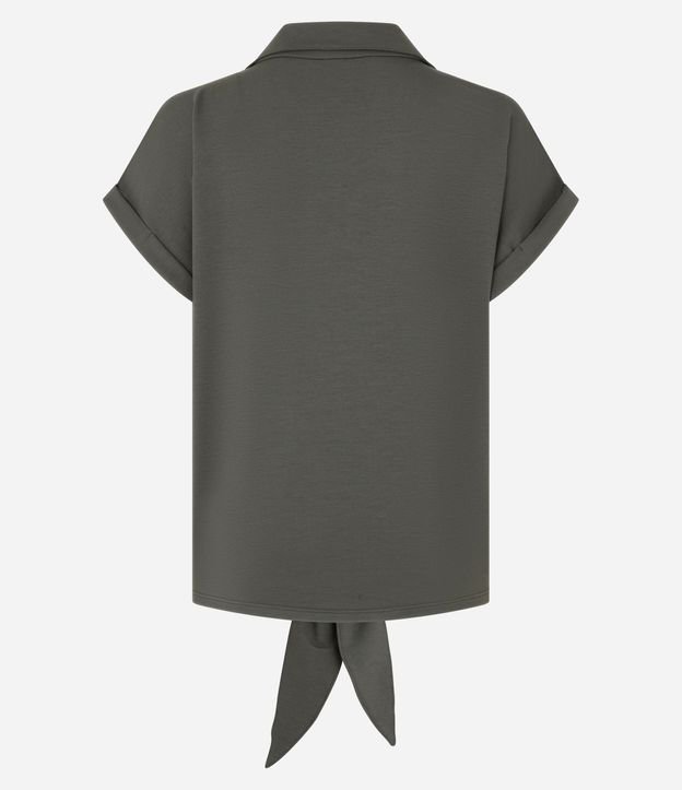 Camisa en Viscosa con Lazo en el Bajo 6