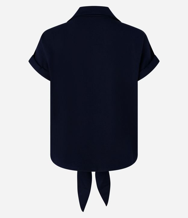 Camisa en Viscosa con Lazo en el Bajo 6