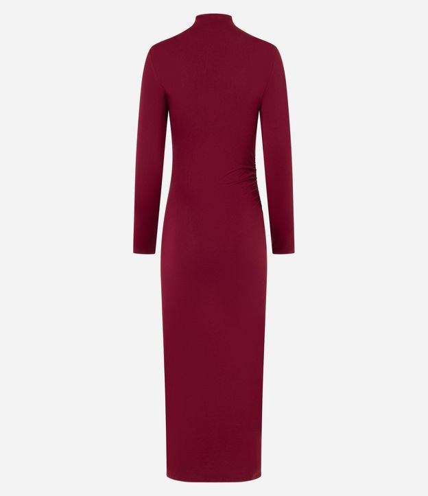 Vestido New Midi con Cuello Alto y Hombreras 6