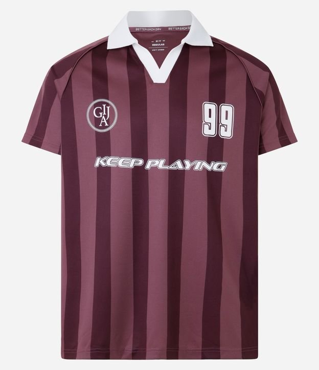 Remera Deportiva Fútbol con Tecnologia Dry y Cuello Polo en Rib 8