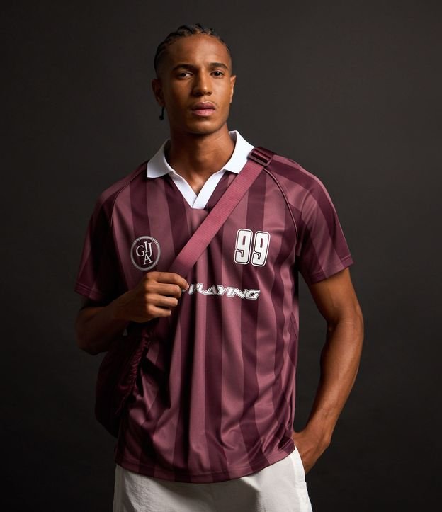 Remera Deportiva Fútbol con Tecnologia Dry y Cuello Polo en Rib 4