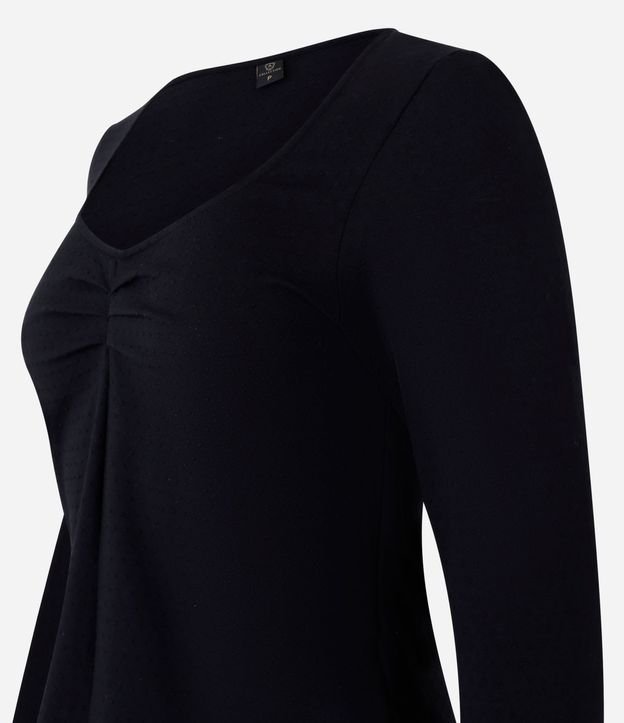 Blusa en Algodón con Fruncido en el Escote 5