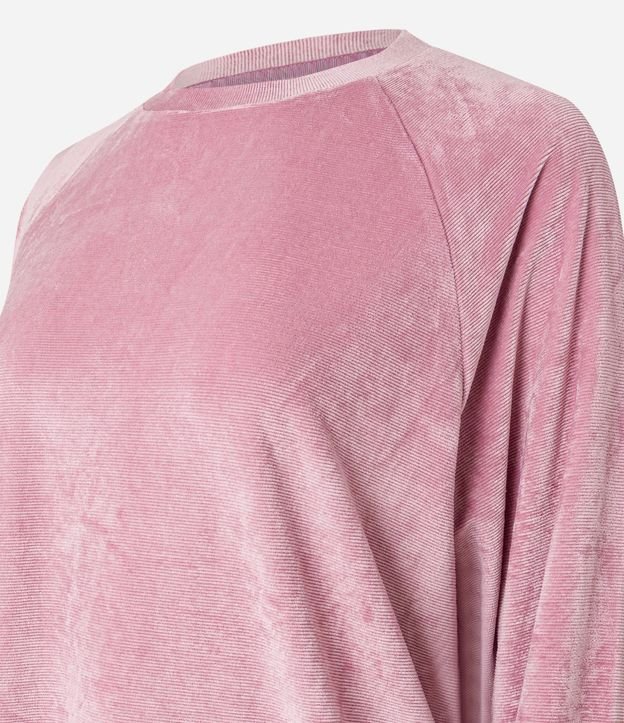 Pijama Largo en Plush con Puños Ajustados 5