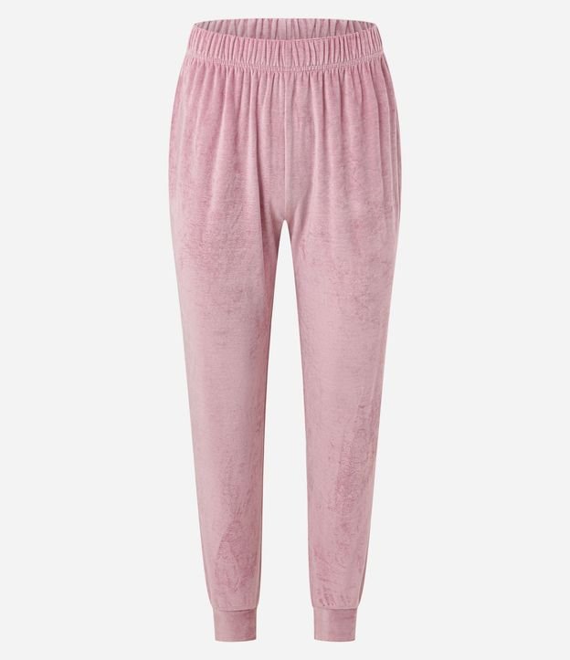 Pijama Largo en Plush con Puños Ajustados 7