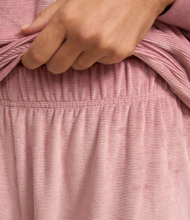 Pijama Largo en Plush con Puños Ajustados 3