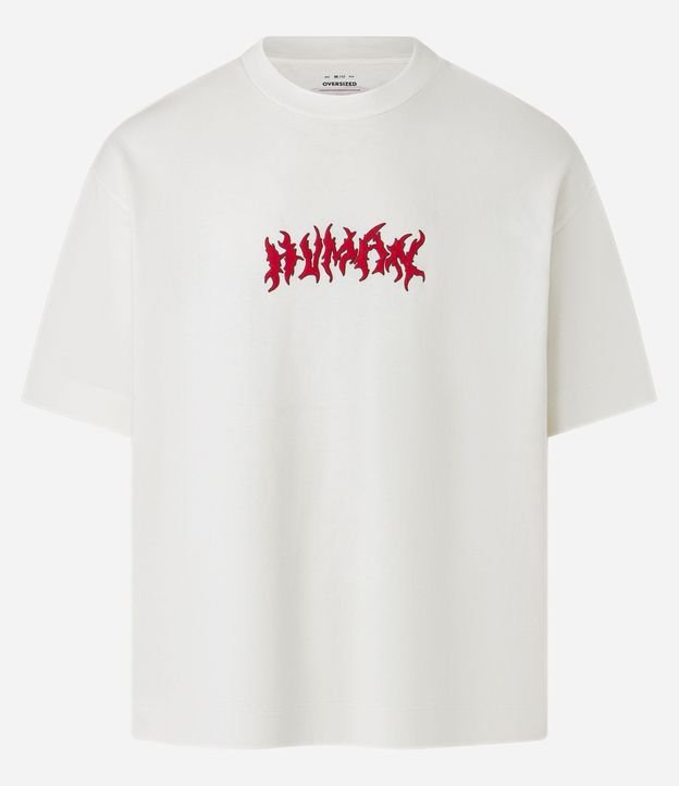 Remera Overboxy en Malla con Estampa de Esqueleto 5