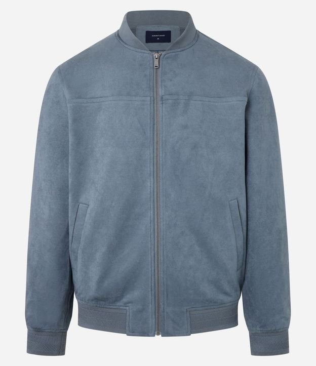 Chaqueta Bomber Lisa con Bolsillo 8