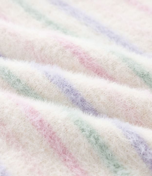 Saco Infantil en Chenille con Rayas y Corazón Bordado – Talle 0 a 18 Meses 3