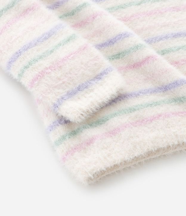 Saco Infantil en Chenille con Rayas y Corazón Bordado – Talle 0 a 18 Meses 4