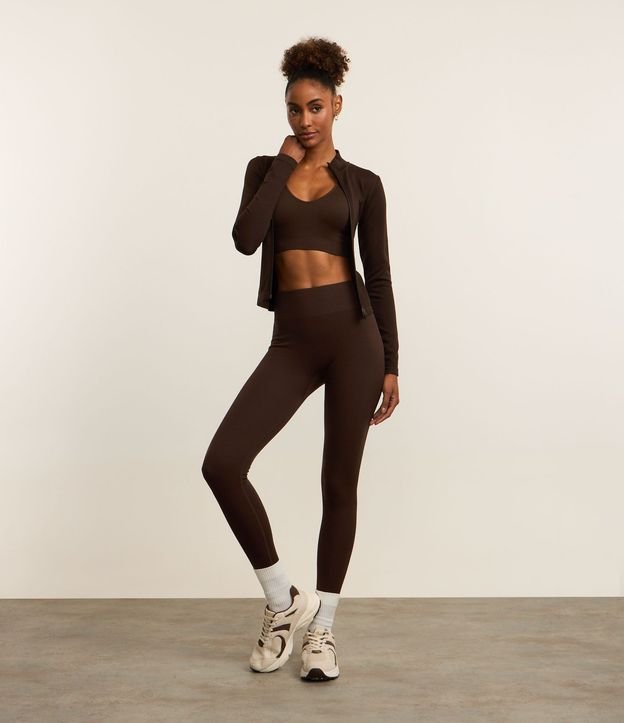Campera Deportiva Seamless con Cuello Alto 3