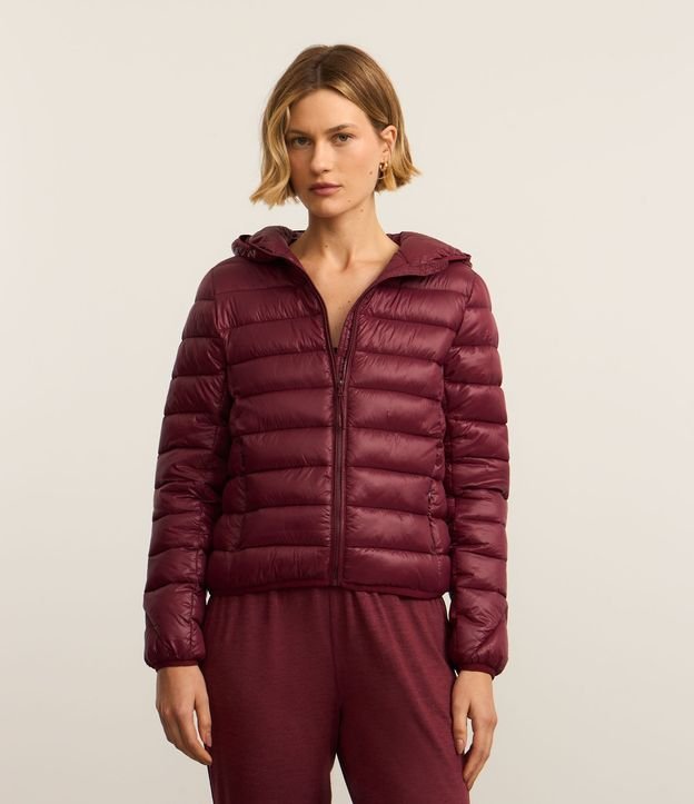 Campera en Tejido Tecnológico con Efecto Puffer