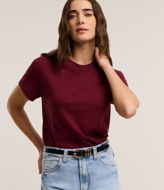 Remera en Algodón con Cuello Redondo 2