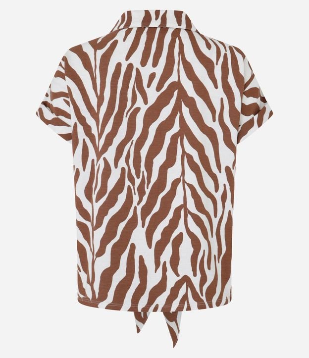 Blusa en Viscosa con Botones y Estampa Follaje 6