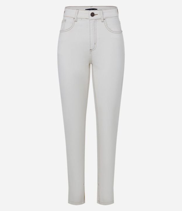 Pantalón Slim en Jeans con Fenda 6