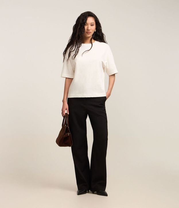 Blusa Oversized Básica en Algodón Malla