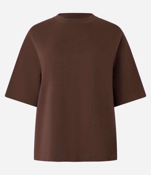 Blusa Oversized Básica en Algodón Malla