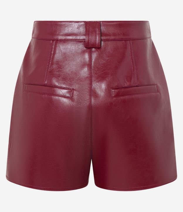 Short Pollera Corto en PU con Bolsillos Delanteros 8
