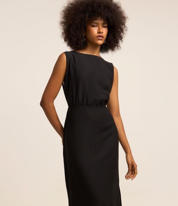 Vestido New Midi Sin Manga en Crepé 7
