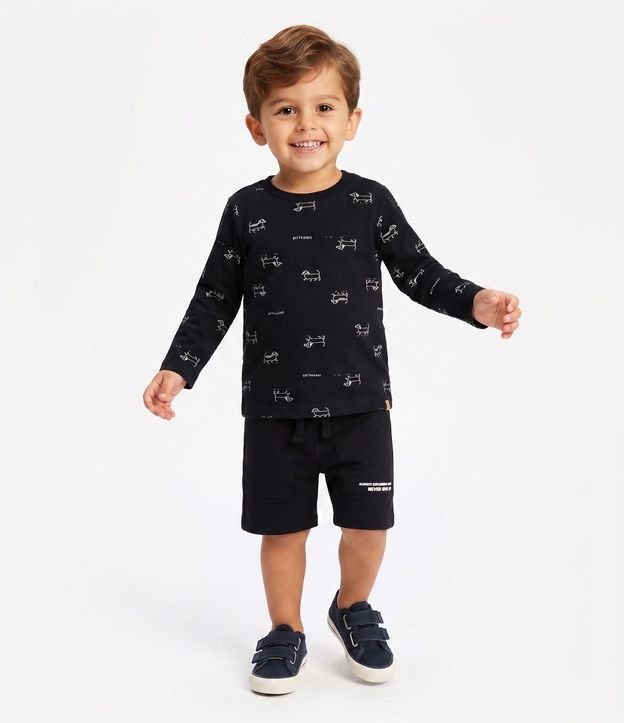 Remera Infantil con Estampa de Perrito - Talle 1 a 6 años