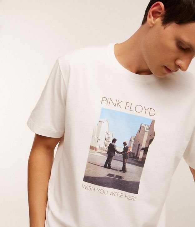 Remera Comfort en Algodón con Estampa Pink Floyd 4