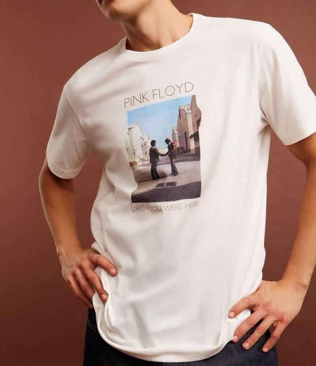 Remera Comfort en Algodón con Estampa Pink Floyd 5
