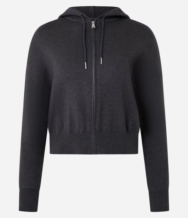 Campera corta en Punto con Capucha 5