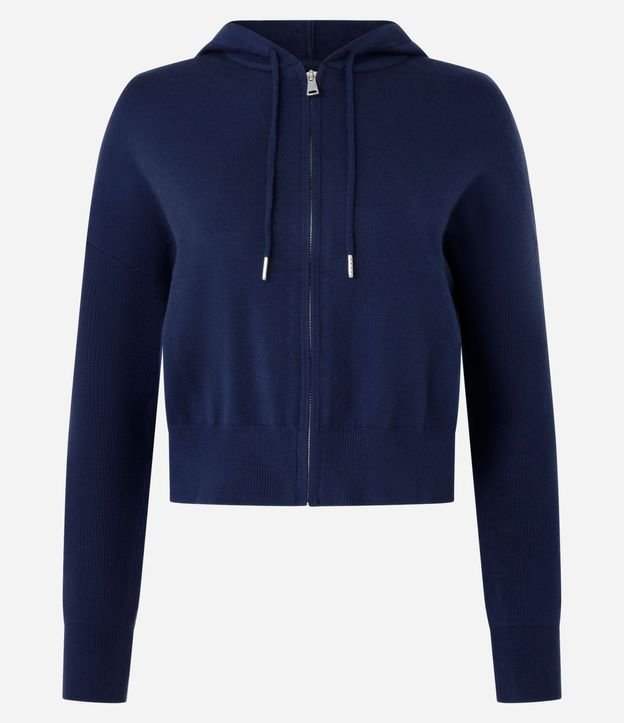 Campera corta en Punto con Capucha 4