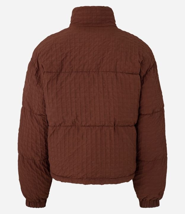 Campera Boxy en Poliamida con Texturizas Cuadriculada 6