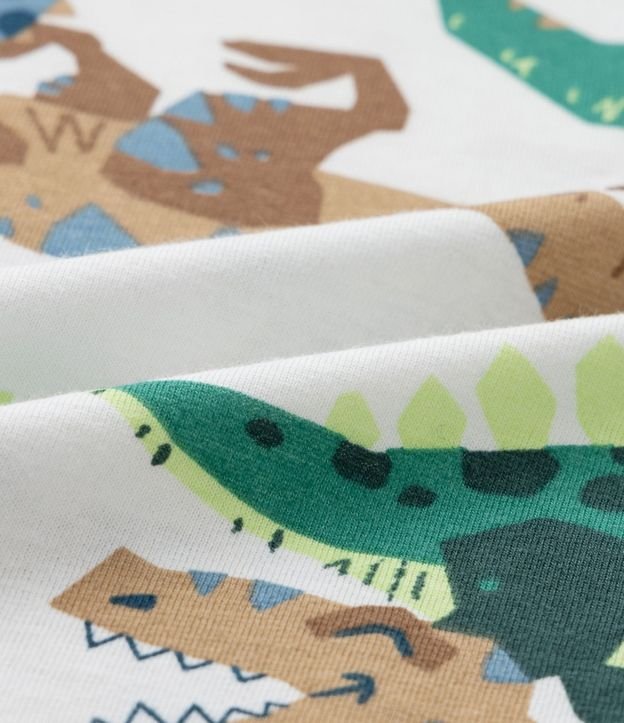 Remera Infantil con Estampa de Dinos - Talle 1 a 5/6 años 3