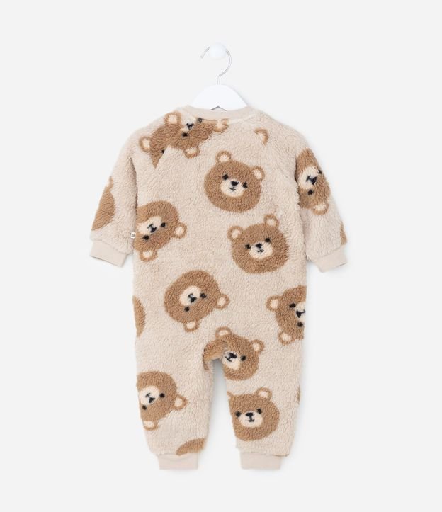 Mono Infantil en Fleece con Estampa de Ositos - Talle RN a 18 Meses 3