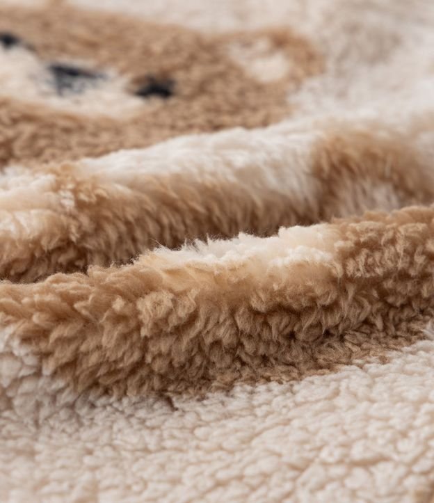 Mono Infantil en Fleece con Estampa de Ositos - Talle RN a 18 Meses 4