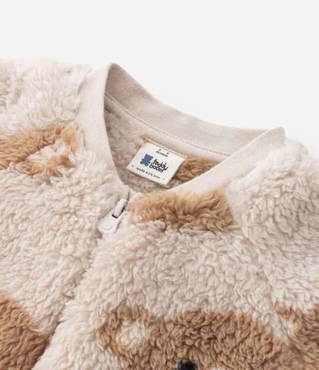 Mono Infantil en Fleece con Estampa de Ositos - Talle RN a 18 Meses 5