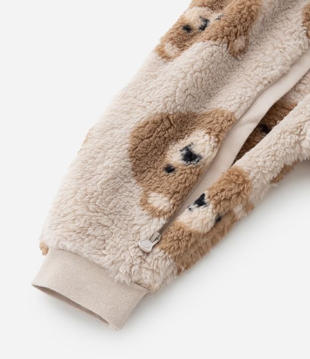 Mono Infantil en Fleece con Estampa de Ositos - Talle RN a 18 Meses 7